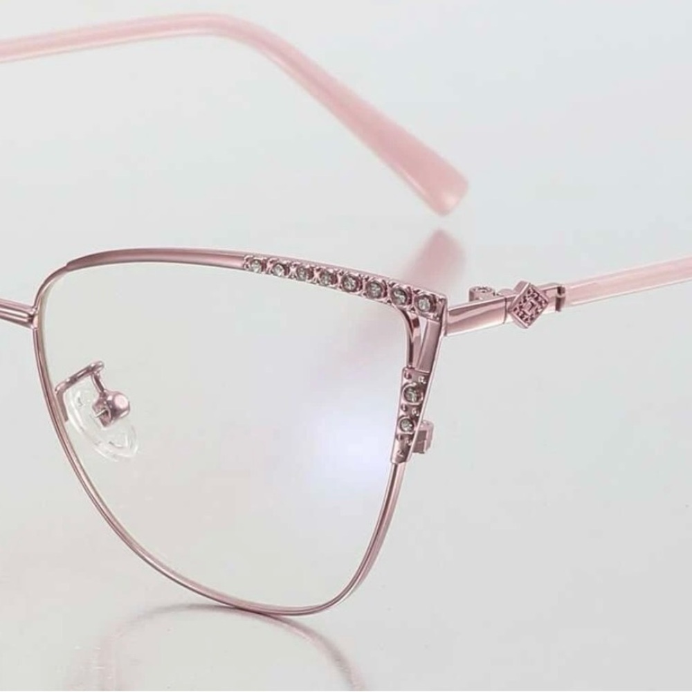 Pink Cateye Blue Light Glasses. BNIB. - Picture 5 of 6